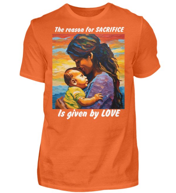 The reason for Sacrifice is given by Love - Men Basic Shirt-1692