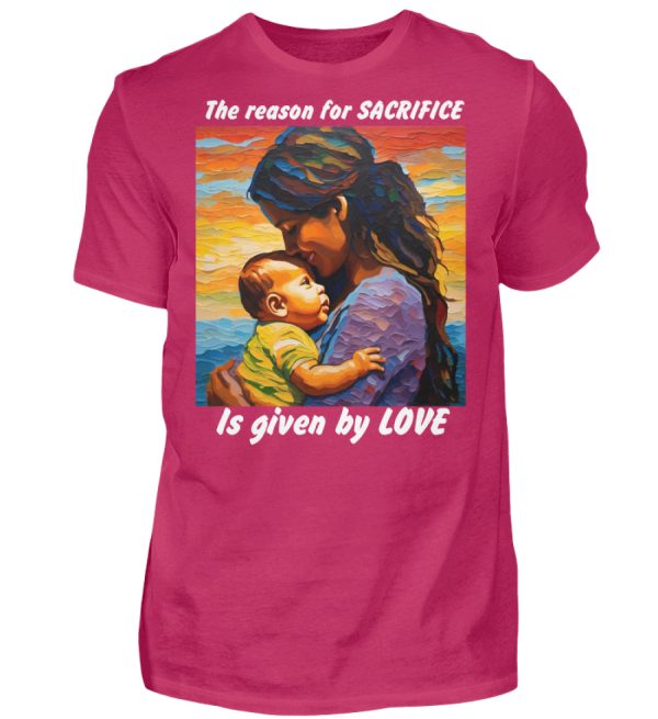 The reason for Sacrifice is given by Love - Men Basic Shirt-1216