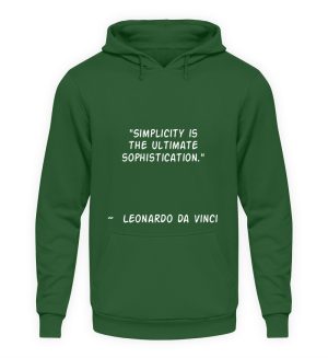Simplicity is the Ultimate Sophistication - Unisex Hoodie-833