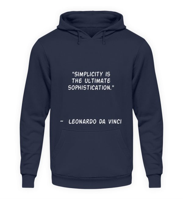 Simplicity is the Ultimate Sophistication - Unisex Hoodie-1698