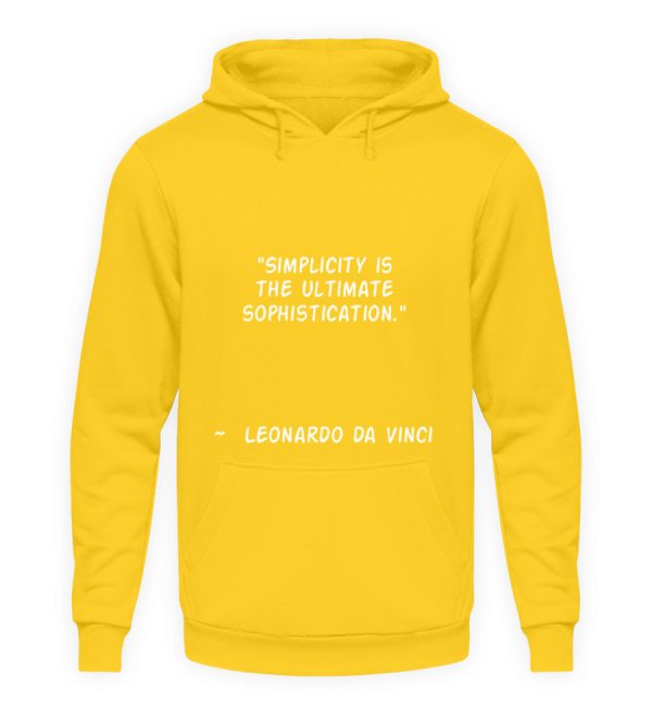 Simplicity is the Ultimate Sophistication - Unisex Hoodie-1774