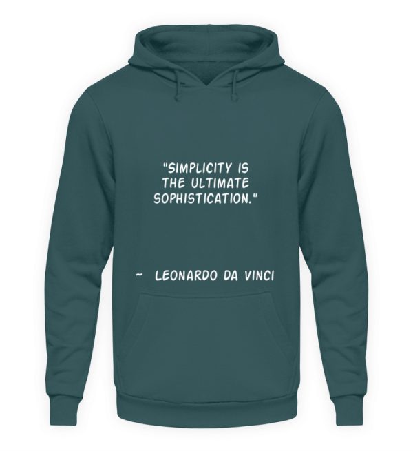 Simplicity is the Ultimate Sophistication - Unisex Hoodie-1461