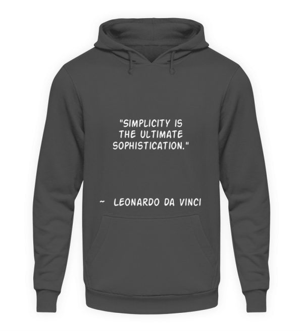 Simplicity is the Ultimate Sophistication - Unisex Hoodie-1762