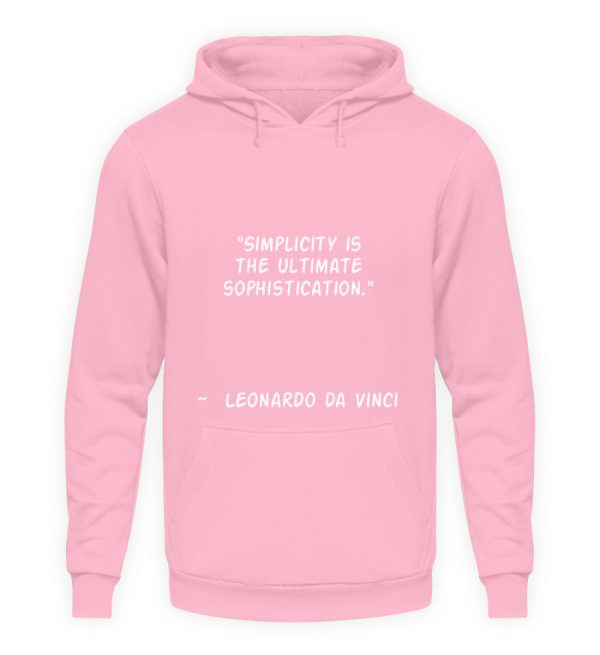 Simplicity is the Ultimate Sophistication - Unisex Hoodie-1490