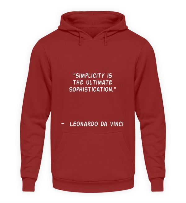 Simplicity is the Ultimate Sophistication - Unisex Hoodie-1503