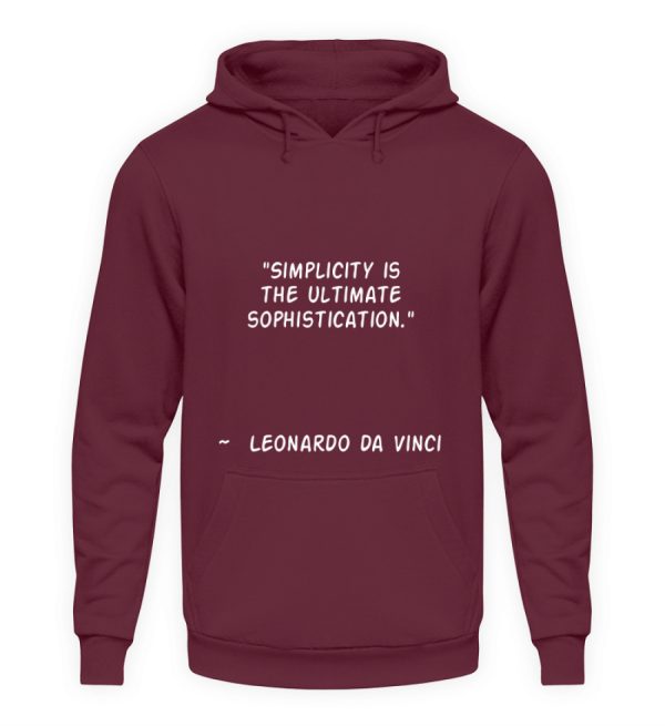 Simplicity is the Ultimate Sophistication - Unisex Hoodie-839