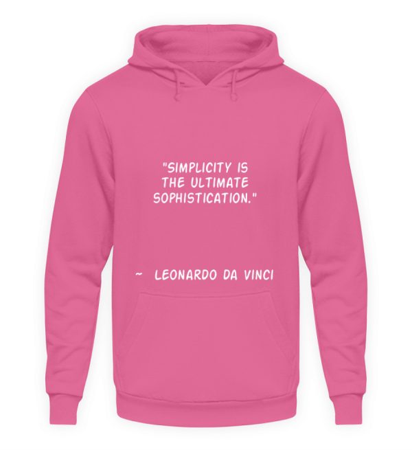 Simplicity is the Ultimate Sophistication - Unisex Hoodie-1521