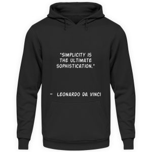 Simplicity is the Ultimate Sophistication - Unisex Hoodie-639