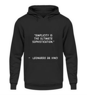 Simplicity is the Ultimate Sophistication - Unisex Hoodie-639