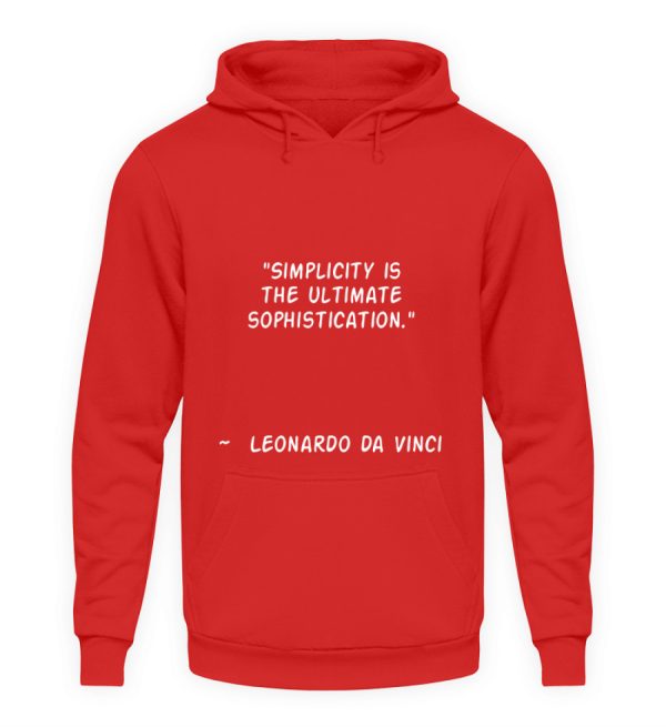 Simplicity is the Ultimate Sophistication - Unisex Hoodie-1565