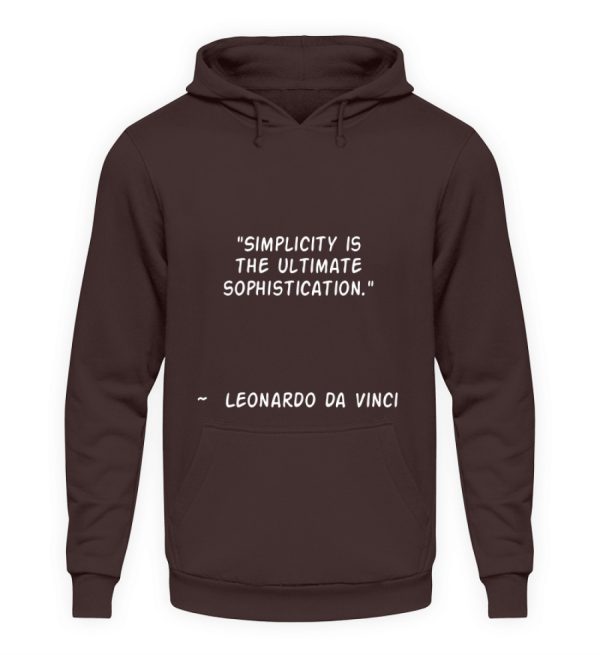 Simplicity is the Ultimate Sophistication - Unisex Hoodie-1604