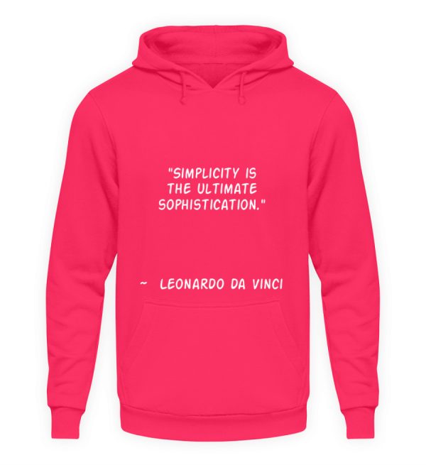 Simplicity is the Ultimate Sophistication - Unisex Hoodie-1610