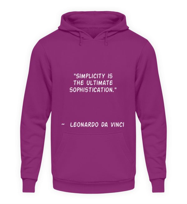 Simplicity is the Ultimate Sophistication - Unisex Hoodie-1658