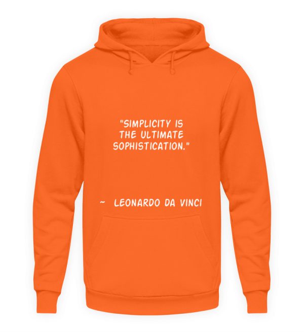 Simplicity is the Ultimate Sophistication - Unisex Hoodie-1692