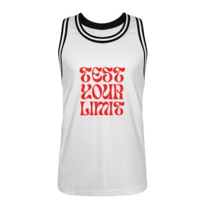 Test your limit - Unisex Basketball Jersey-3