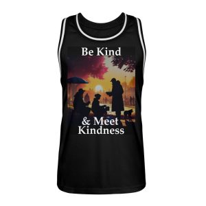 Be Kind And Meet Kindness - Unisex Basketball Jersey-16