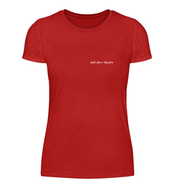 God-s plan is larger than my plan - Women Basic Shirt-4