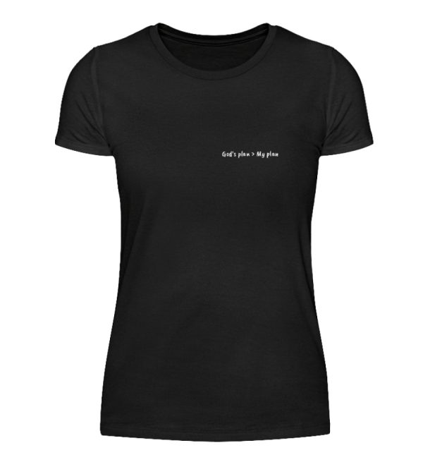 God-s plan is larger than my plan - Women Basic Shirt-16