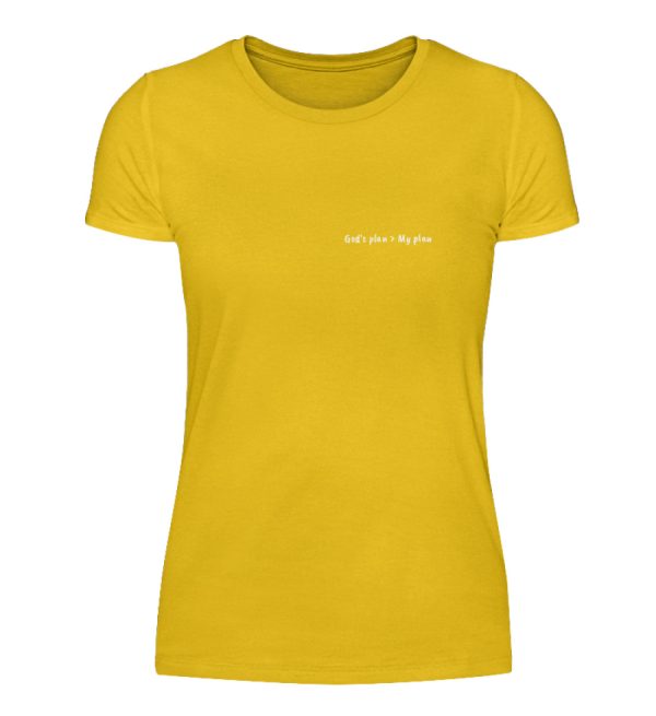 God-s plan is larger than my plan - Women Basic Shirt-3201