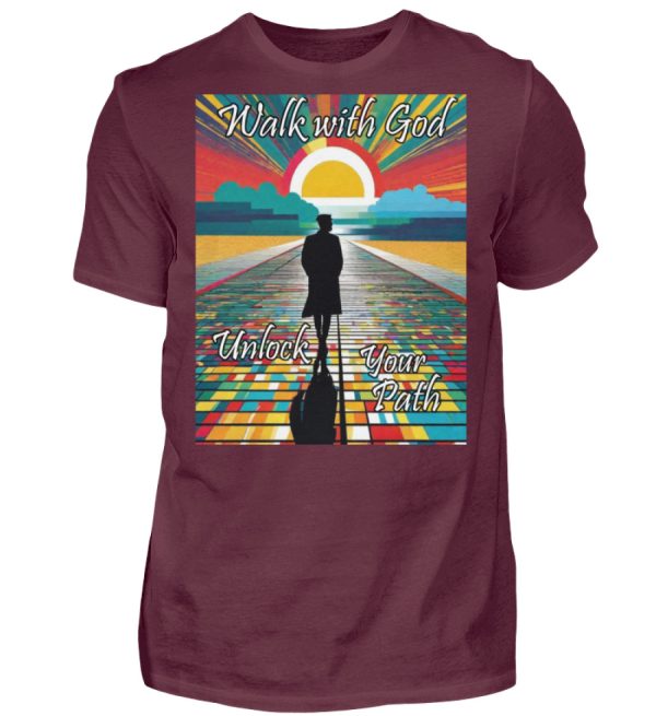 Walk with God Unlock Your Path - Men Basic Shirt-839