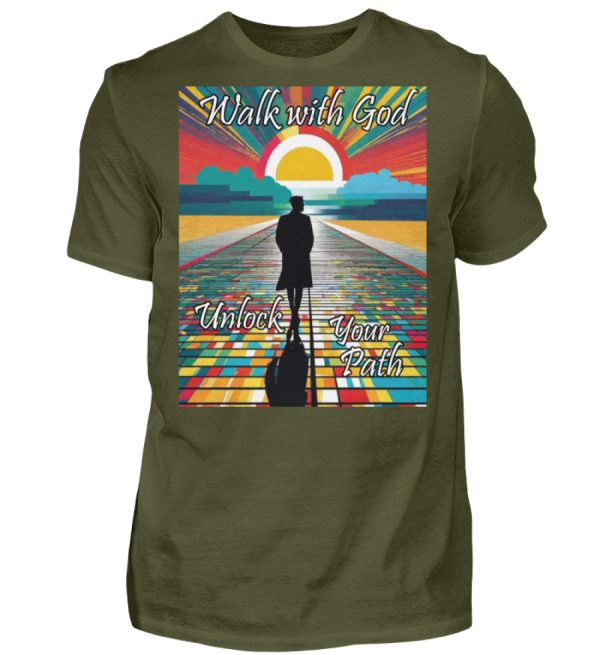 Walk with God Unlock Your Path - Men Basic Shirt-1109