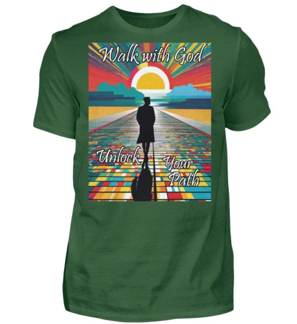 Walk with God Unlock Your Path - Men Basic Shirt-833