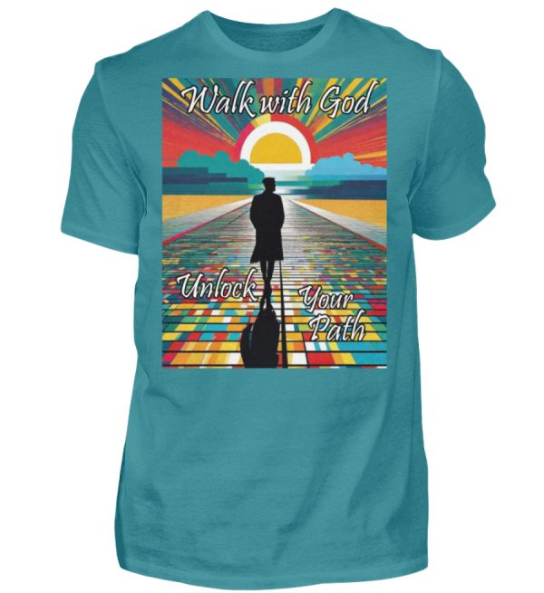 Walk with God Unlock Your Path - Men Basic Shirt-1096