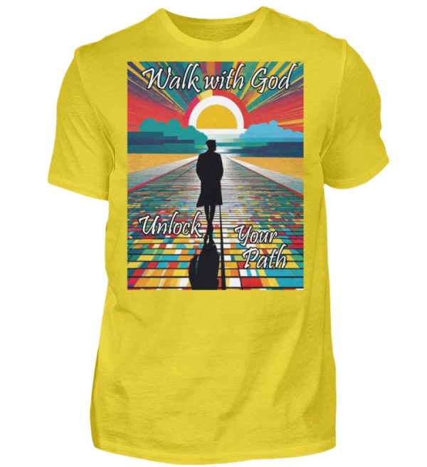 Walk with God Unlock Your Path - Men Basic Shirt-1102