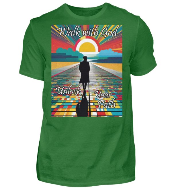 Walk with God Unlock Your Path - Men Basic Shirt-718