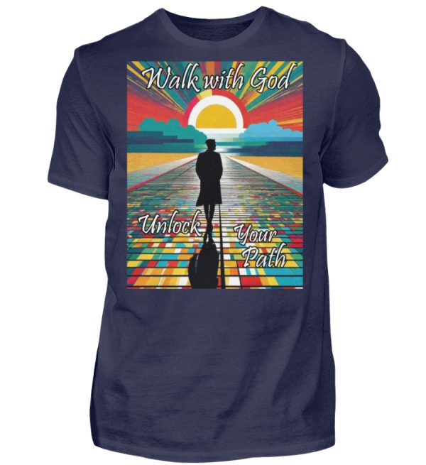 Walk with God Unlock Your Path - Men Basic Shirt-198