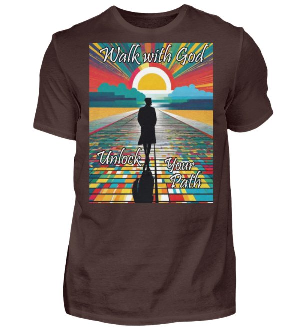 Walk with God Unlock Your Path - Men Basic Shirt-1074