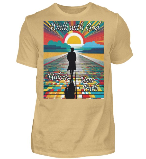 Walk with God Unlock Your Path - Men Basic Shirt-224