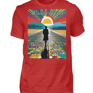 Walk with God Unlock Your Path - Men Basic Shirt-4