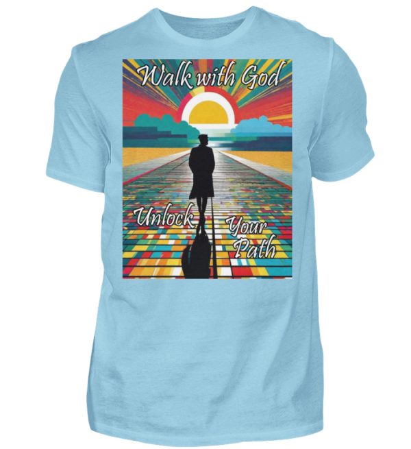 Walk with God Unlock Your Path - Men Basic Shirt-674