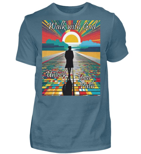 Walk with God Unlock Your Path - Men Basic Shirt-1230