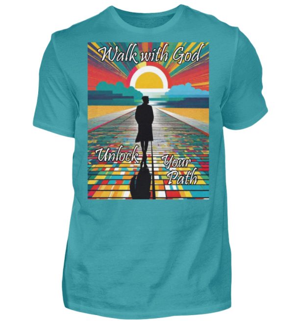 Walk with God Unlock Your Path - Men Basic Shirt-1242