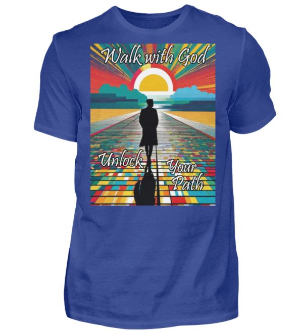 Walk with God Unlock Your Path - Men Basic Shirt-668