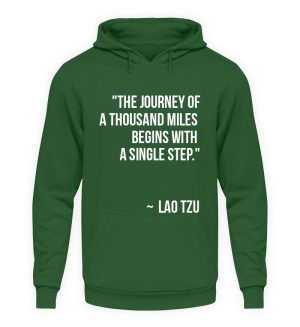 The journey of a thousand miles begins with a single step. - Unisex Hoodie-833