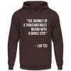 The journey of a thousand miles begins with a single step. - Unisex Hoodie-1604