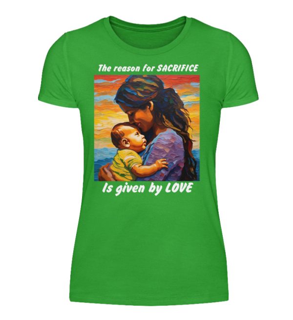 The reason for Sacrifice is given by Love - Women Basic Shirt-2468