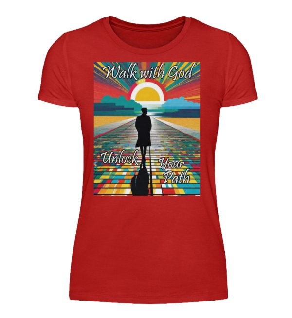 Walk with God Unlock Your Path - Women Basic Shirt-4