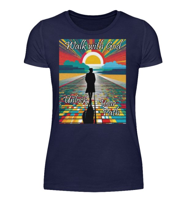 Walk with God Unlock Your Path - Women Basic Shirt-198