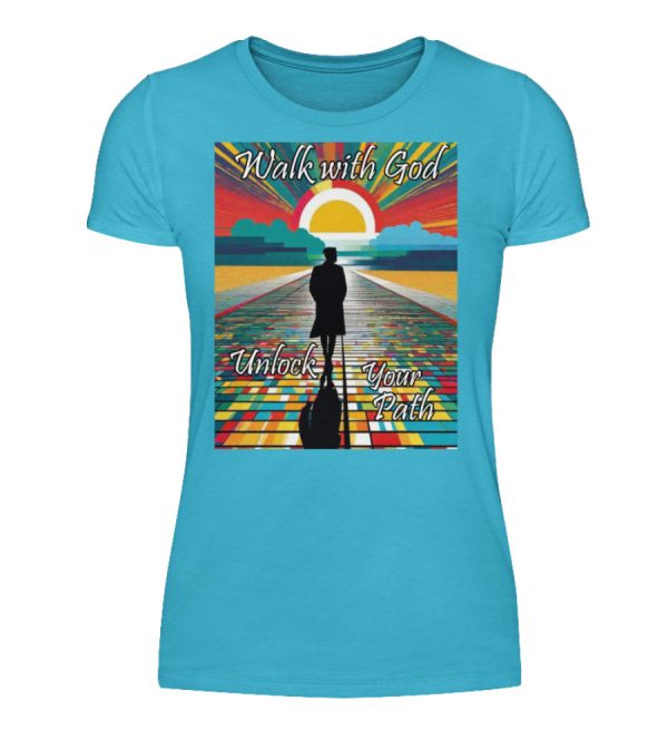 Walk with God Unlock Your Path - Women Basic Shirt-2462