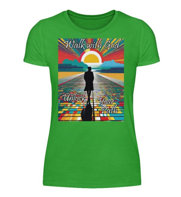 Walk with God Unlock Your Path - Women Basic Shirt-2468