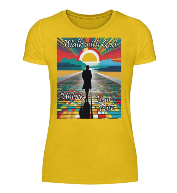 Walk with God Unlock Your Path - Women Basic Shirt-3201