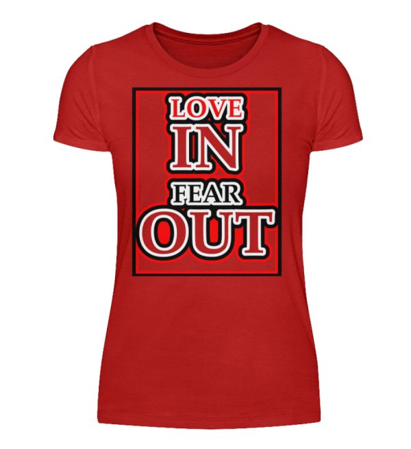 LOVE IN FEAR OUT POWERED BY GOD - Women Basic Shirt-4