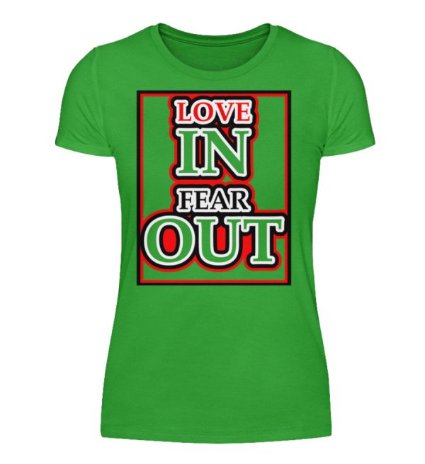 LOVE IN FEAR OUT POWERED BY GOD - Women Basic Shirt-2468