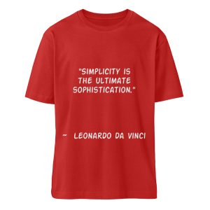 Simplicity is the Ultimate Sophistication - Organic Relaxed Shirt ST/ST-4