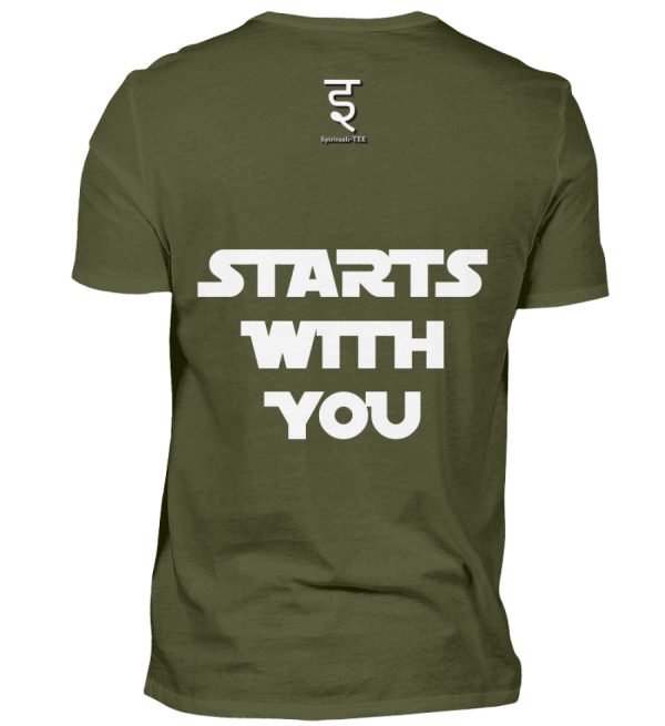 World Peace Starts With You - Men Basic Shirt-1109