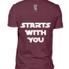 5KDWYAG7_BCTU004-839 World Peace Starts With You - Men Basic Shirt-839